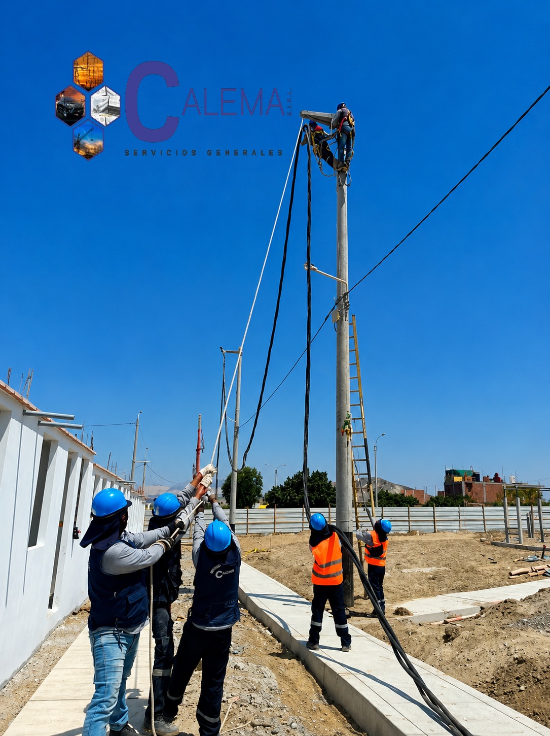 Instalación de Cable Autoportante de Media Tension